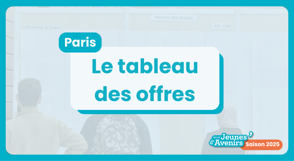 Tableau des offres Paris